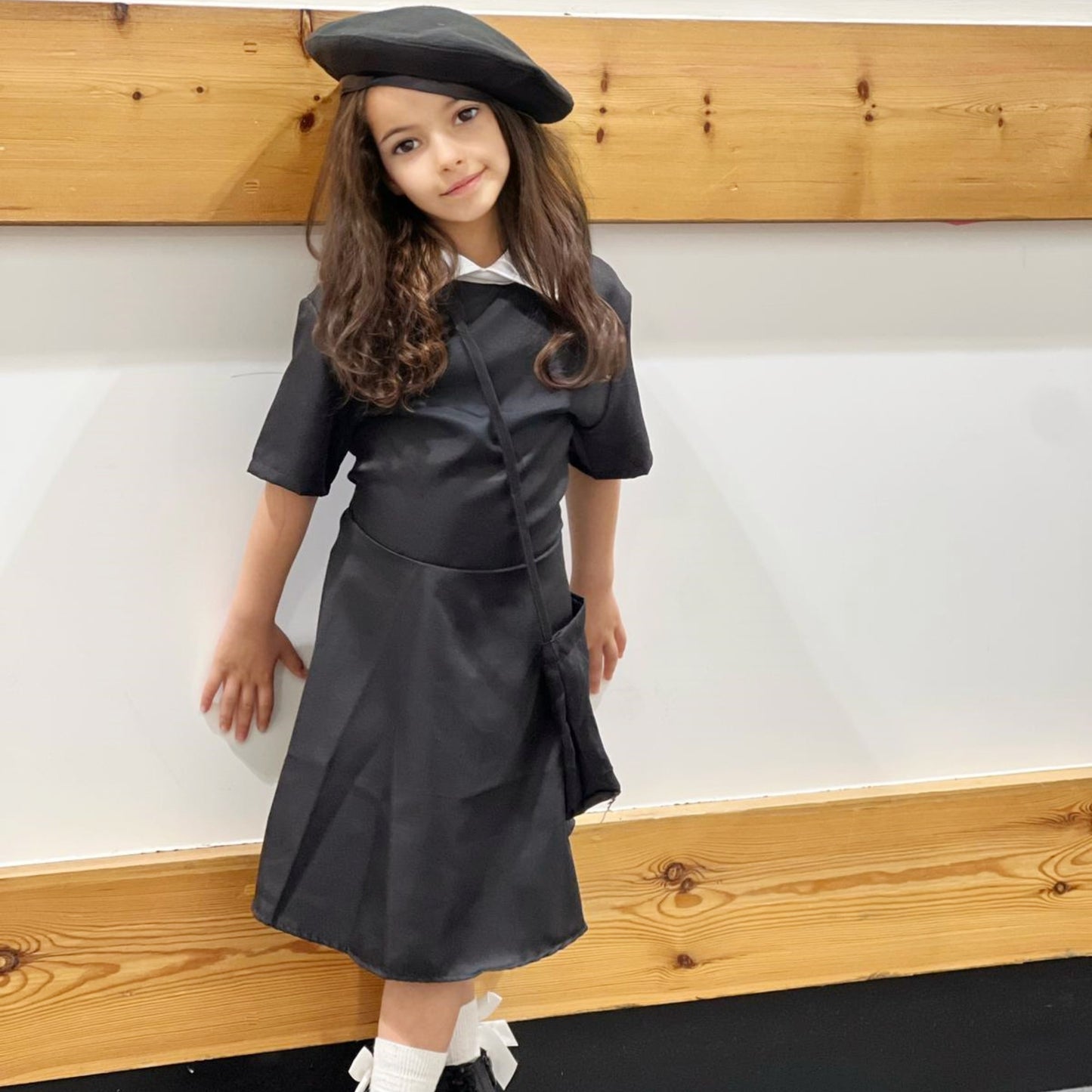 Wednesday Addams Costume Girls Dress for Kids Black