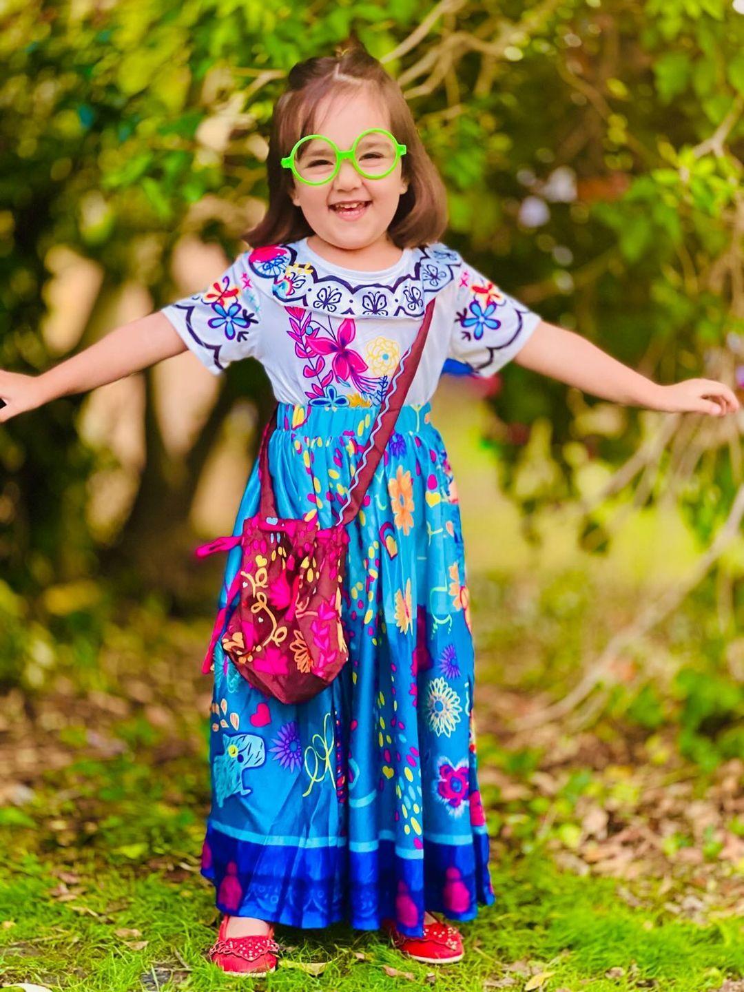 Enfants Encanto Mirabel Robe Madrigal Mirabel Cosplay Costume Pour Filles  De 3 Ans et Plus