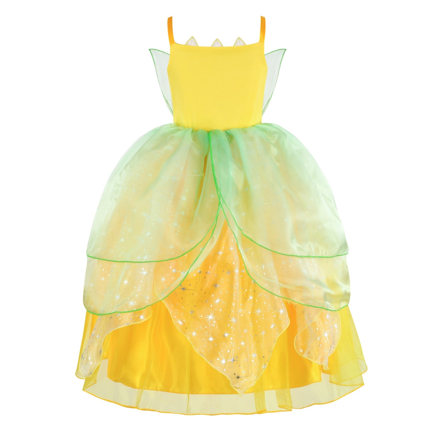 Foierp Costume Princess Dress for Kids with Crown and Wand for Party/Cosplay/Wedding