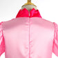 Foierp Girls Princess Peach Costume Halloween Cosplay Birthday Party Fancy Dress with Accessories