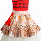Moana-Prinzessin-Kostüm für Mädchen – Halloween-Geburtstags-Mottoparty-Abenteuer-Outfit 