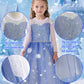 Enchanted Princess Costume Set with Crown, Magic Wand, and Cape for Parties & Role Play