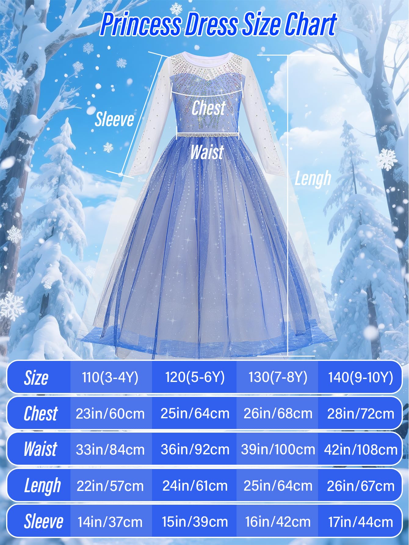 Enchanted Princess Costume Set with Crown, Magic Wand, and Cape for Parties & Role Play