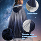 Starry Princess Cape for Girls - Enchanted Velvet Hooded Cloak for Halloween, Christmas, Cosplay & Carnival