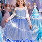 Enchanted Princess Costume Set with Crown, Magic Wand, and Cape for Parties & Role Play
