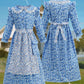Vintage Floral Prairie Dress with Apron and Bonnet for Girls — A Charming Colonial-Era Ensemble