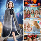 Starry Princess Cape for Girls - Enchanted Velvet Hooded Cloak for Halloween, Christmas, Cosplay & Carnival