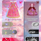 Enchanted Illuminated Princess Dress – Pink Light-Up Costume for Halloween, Birthdays, Carnival & Cosplay
