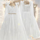 Greek Goddess Costume for Girls - Elegant White Halter Neck Gown with Detachable Cape