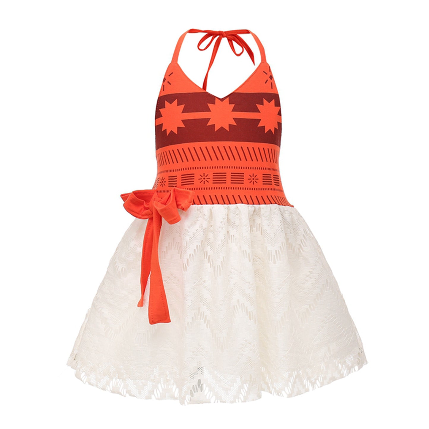Foierp Costume Dress Slip Lace Summer Beach Daily Wear Dress for Baby Girls 1-4 Years