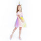 Foierp Girls Cosplay Dress - T-shirt Skirt Dress with Headband
