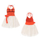 Foierp Costume Dress Slip Lace Summer Beach Daily Wear Dress for Baby Girls 1-4 Years