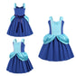 Robe Cendrillon pour filles Toddler Princess Blue Costume pour Halloween Birthday Party Cosplay