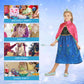 Frozen Anna Cosplay - Robe de costume fantastique avec couronne de baguette de fée | Foierp