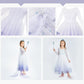 Foierp Dress Up for Girls with Crown Magic Wand Accessories (White)